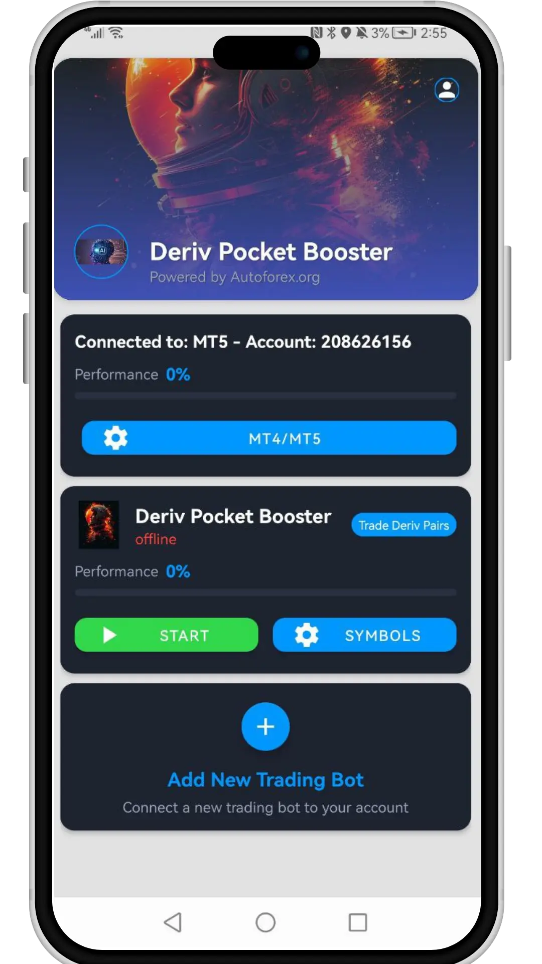 Deriv Pocket Booster App Screenshot